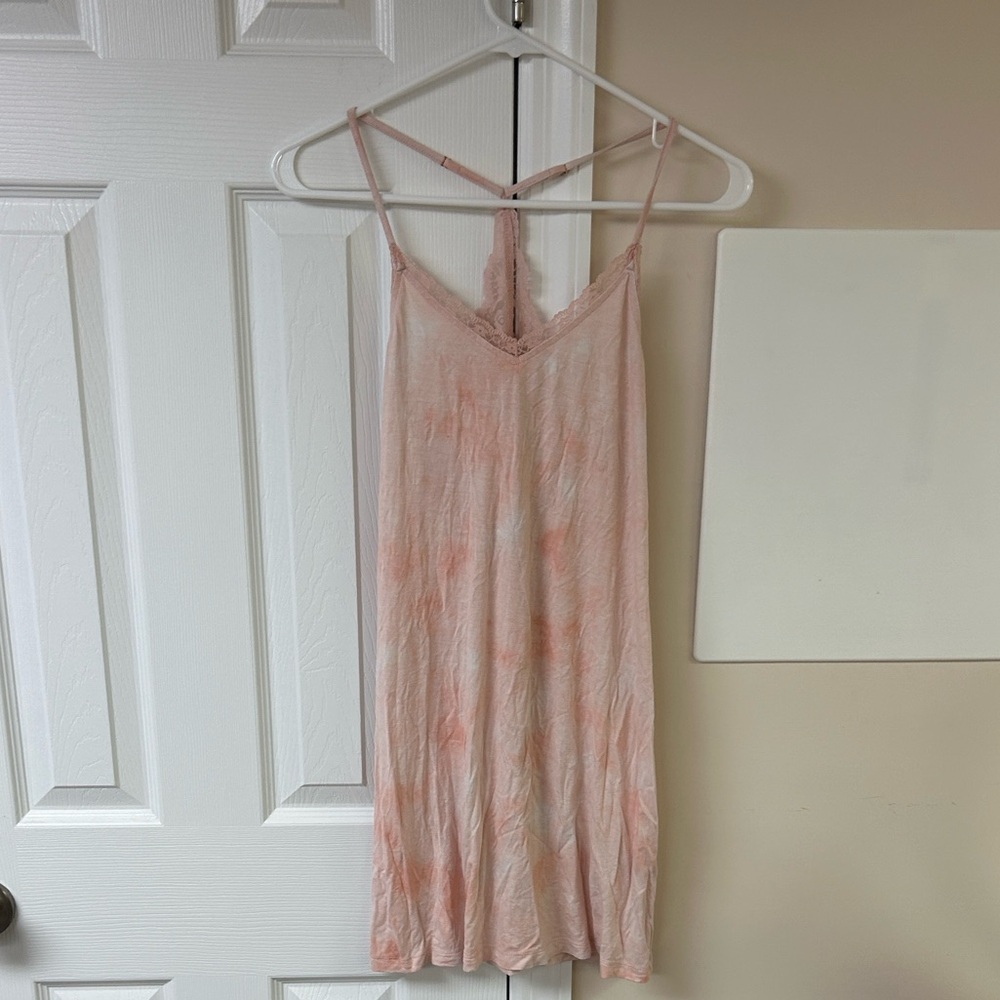 INC Up All Night Heavenly Soft Lace Back Knit Chemise Nightgown